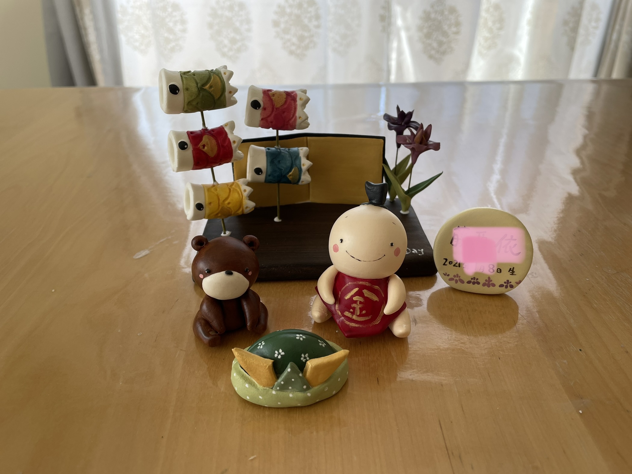 紙粘土で 端午の節句セット Iichi ハンドメイド クラフト作品 手仕事品の通販