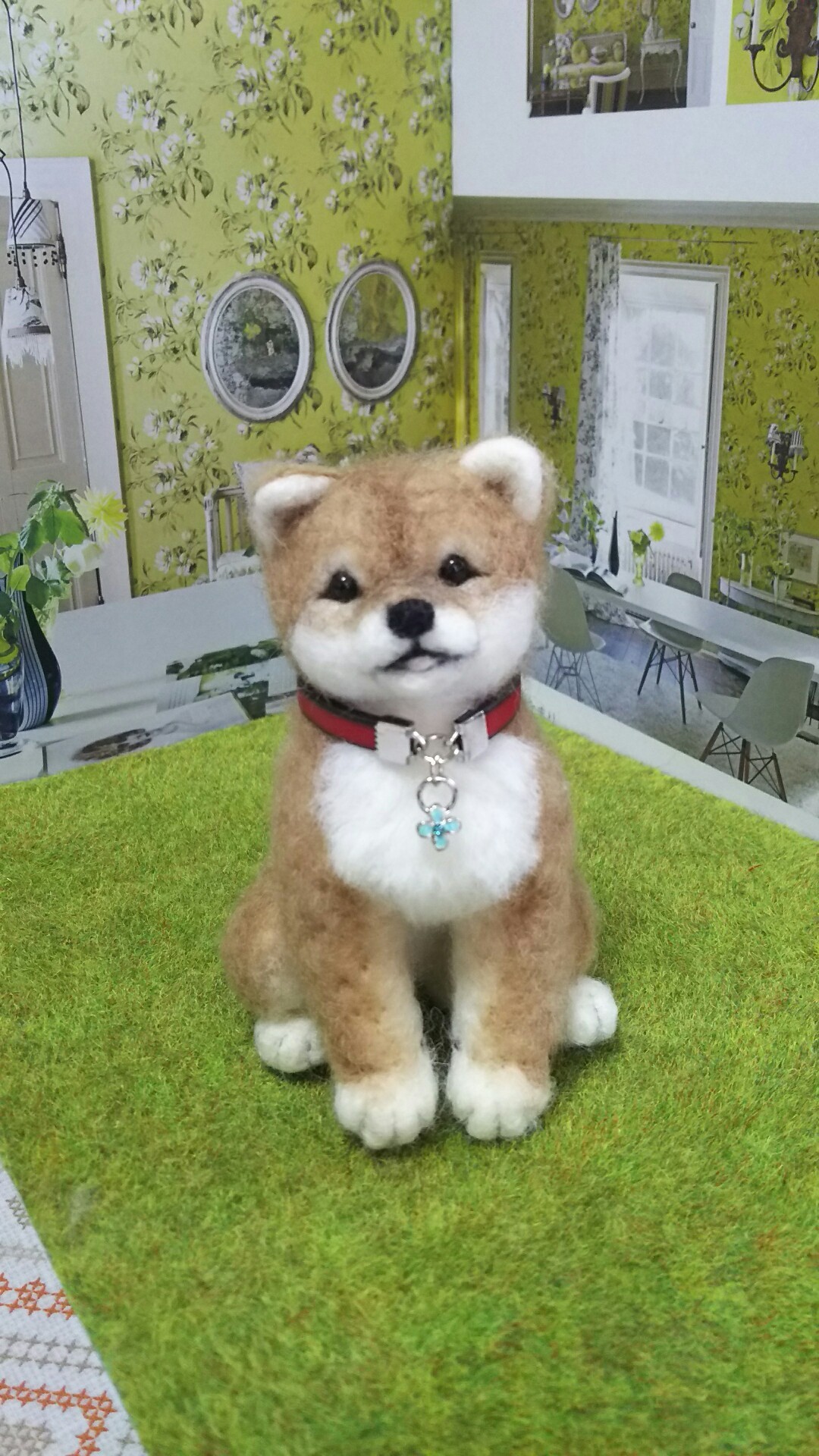 キャメル毛 お座り豆柴子犬 Iichi ハンドメイド クラフト作品 手仕事品の通販