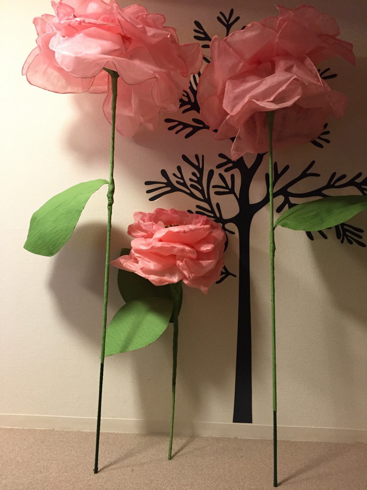 安いです ジャイアントペーパフラワー針金入 Iichi ハンドメイド クラフト作品 手仕事品の通販