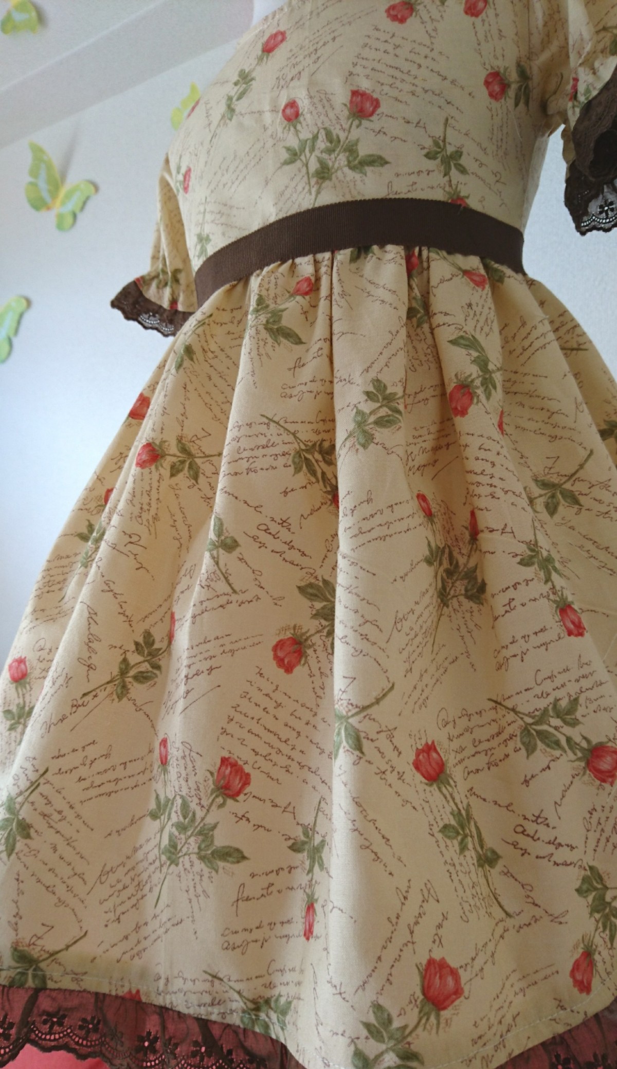 クラシカルローズワンピースの Iichi ハンドメイド クラフト作品 手仕事品の通販