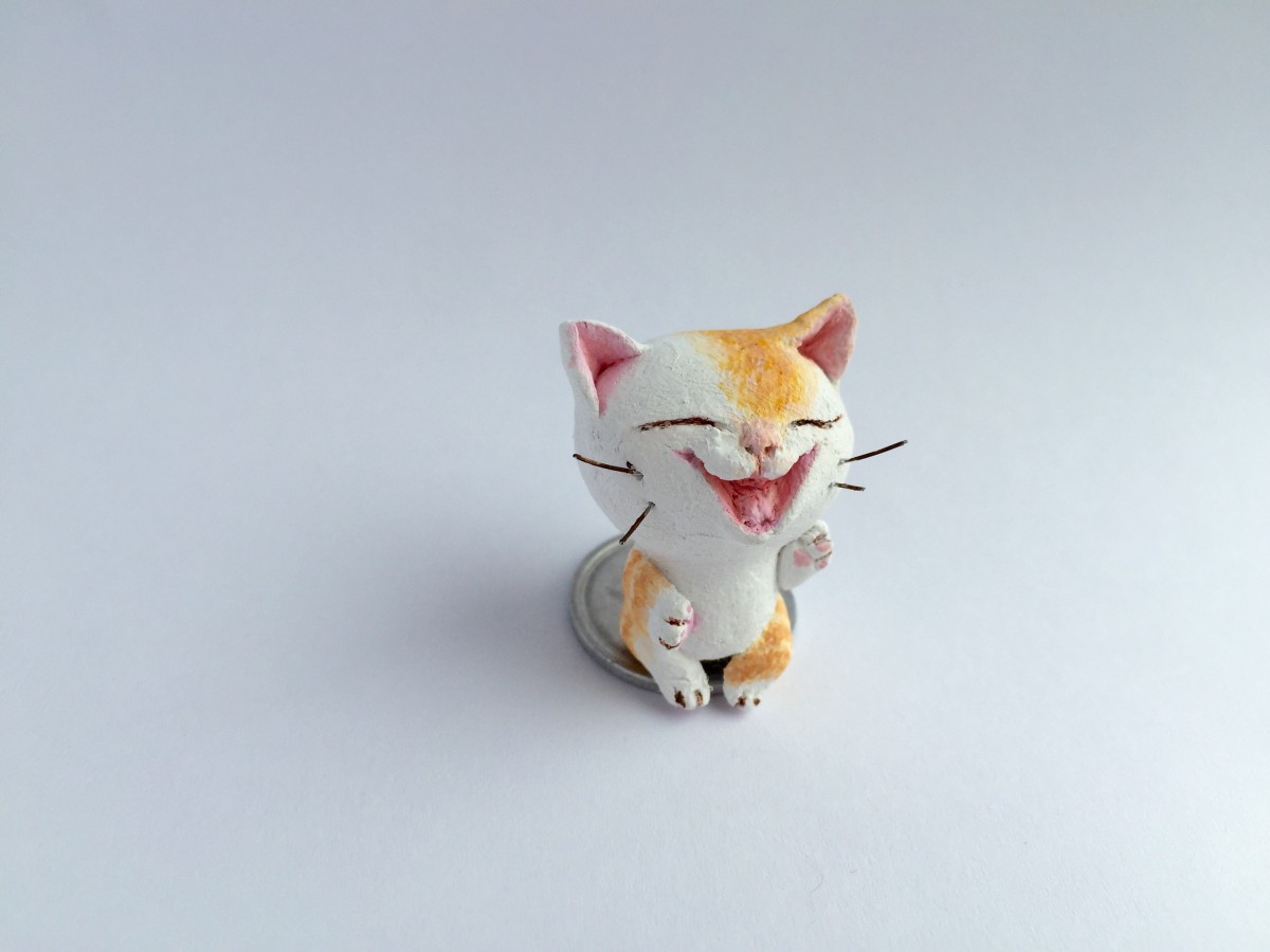 笑う猫さん Iichi ハンドメイド クラフト作品 手仕事品の通販