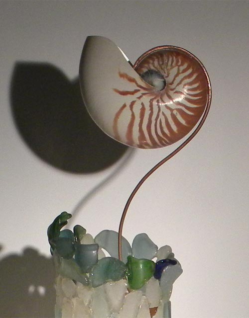 オーム貝のランプ Iichi ハンドメイド クラフト作品 手仕事品の通販