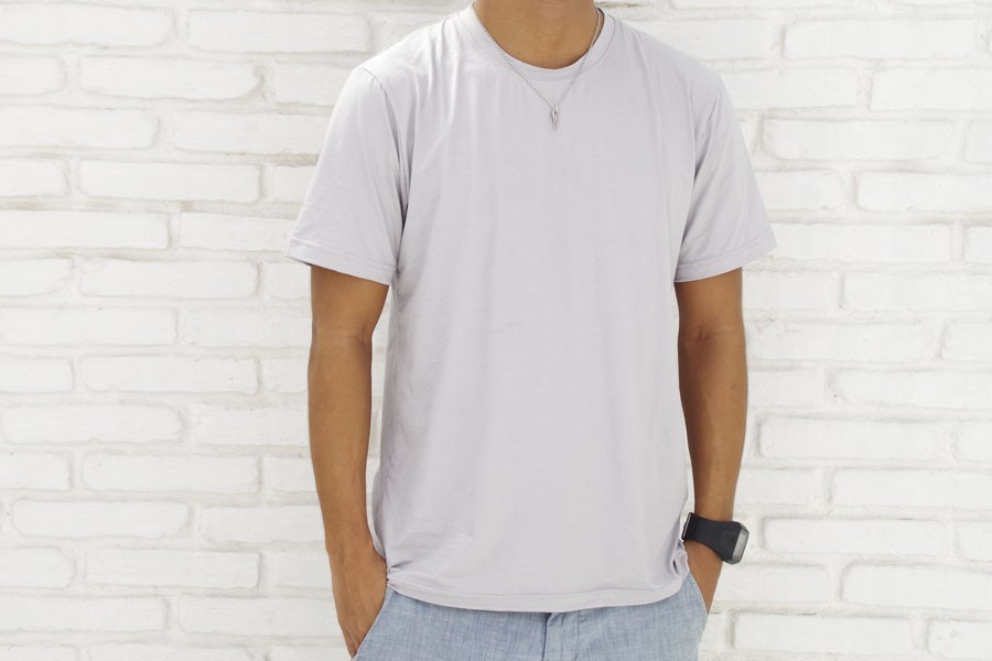 メンズビスコースアースtシャツ グレー Sサイズ Iichi ハンドメイド クラフト作品 手仕事品の通販