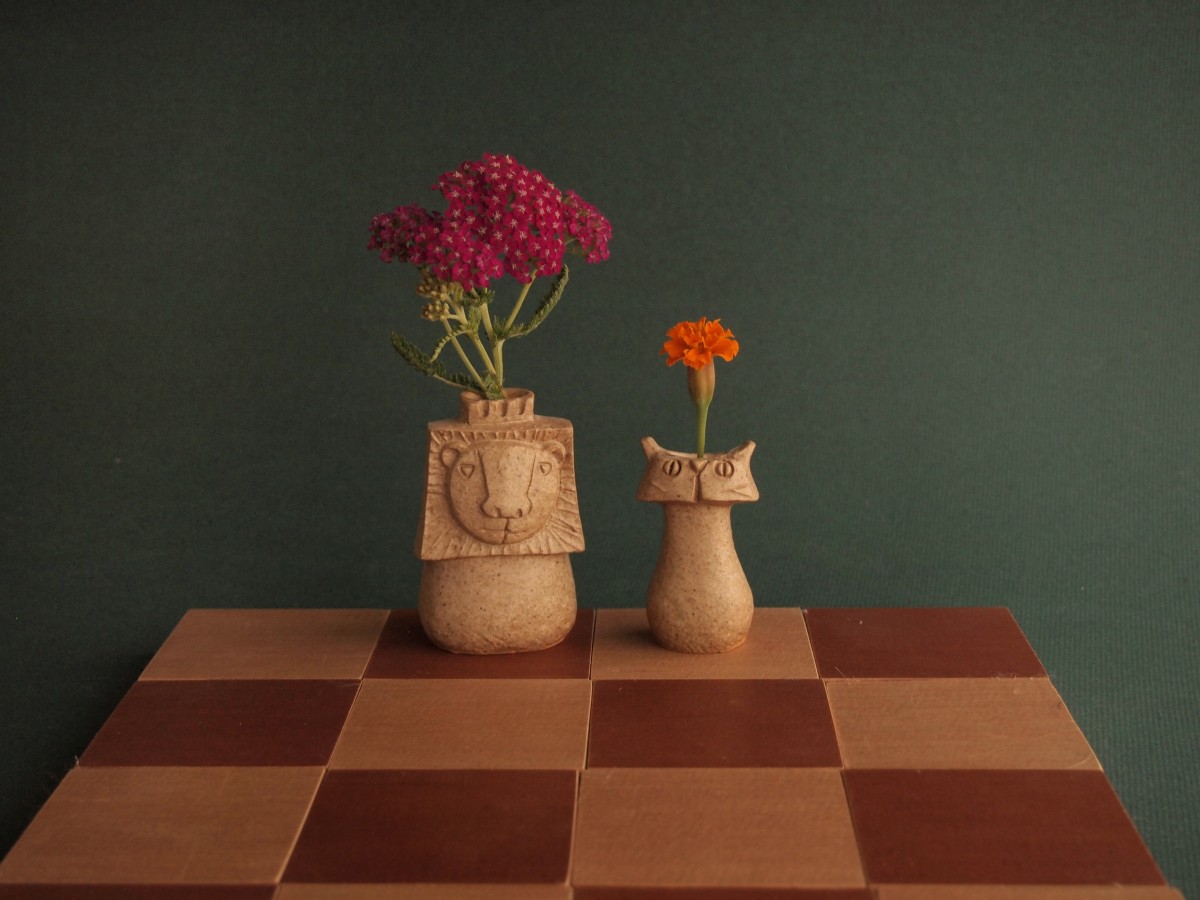 Savanna Chess Vase サバンナ チェスベース キングとポーン Iichi ハンドメイド クラフト作品 手仕事品の通販