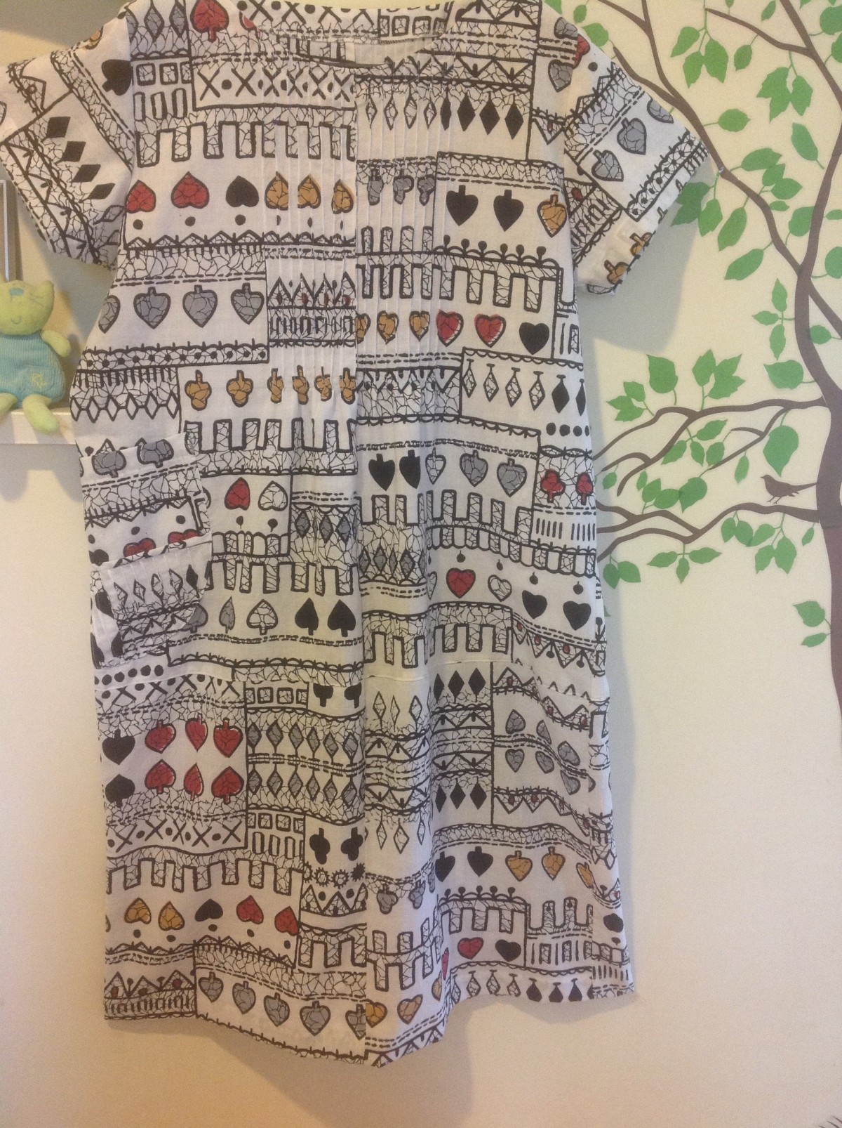 トランプ柄の浴衣地ワンピース Iichi ハンドメイド クラフト作品 手仕事品の通販