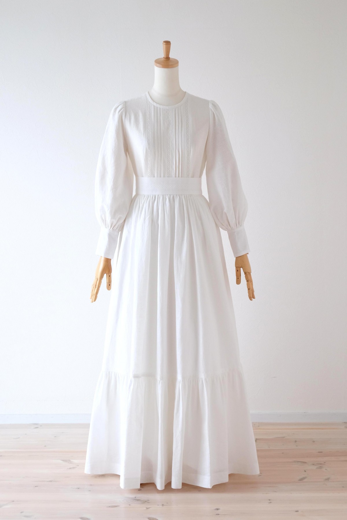 コットンリネンのウエディングドレス Iichi ハンドメイド クラフト作品 手仕事品の通販
