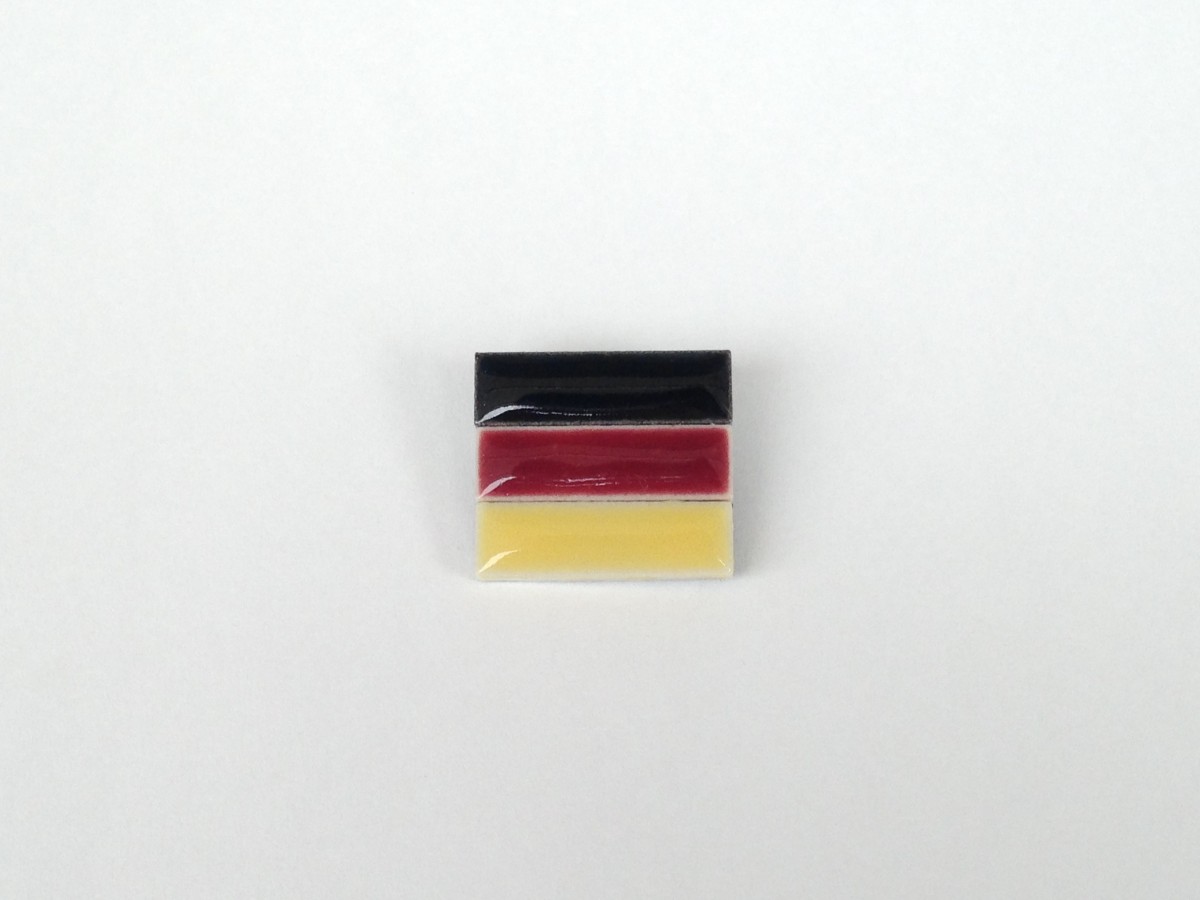 受注生産 ドイツ国旗のブローチ Iichi ハンドメイド クラフト作品 手仕事品の通販