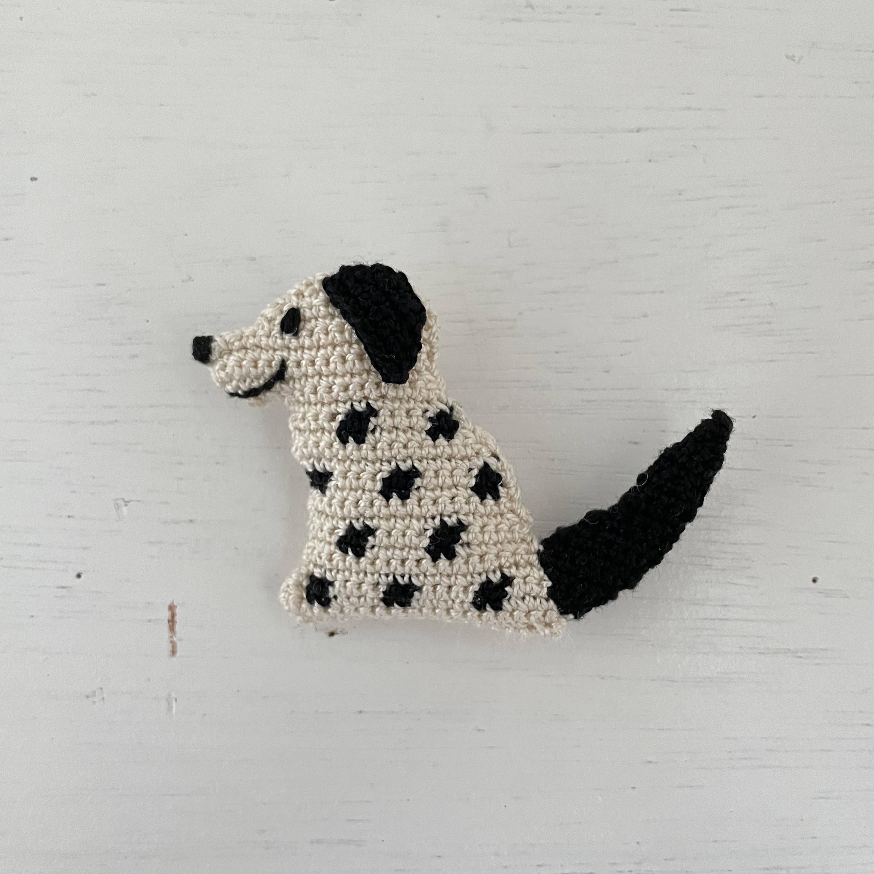 どうぶつブローチ いぬ ダルメシアン Iichi ハンドメイド クラフト作品 手仕事品の通販