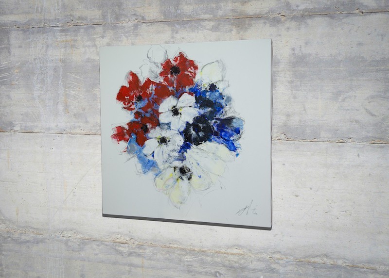 Flower 花のキャンバス絵画 スプレーアート作品 Iichi ハンドメイド クラフト作品 手仕事品の通販