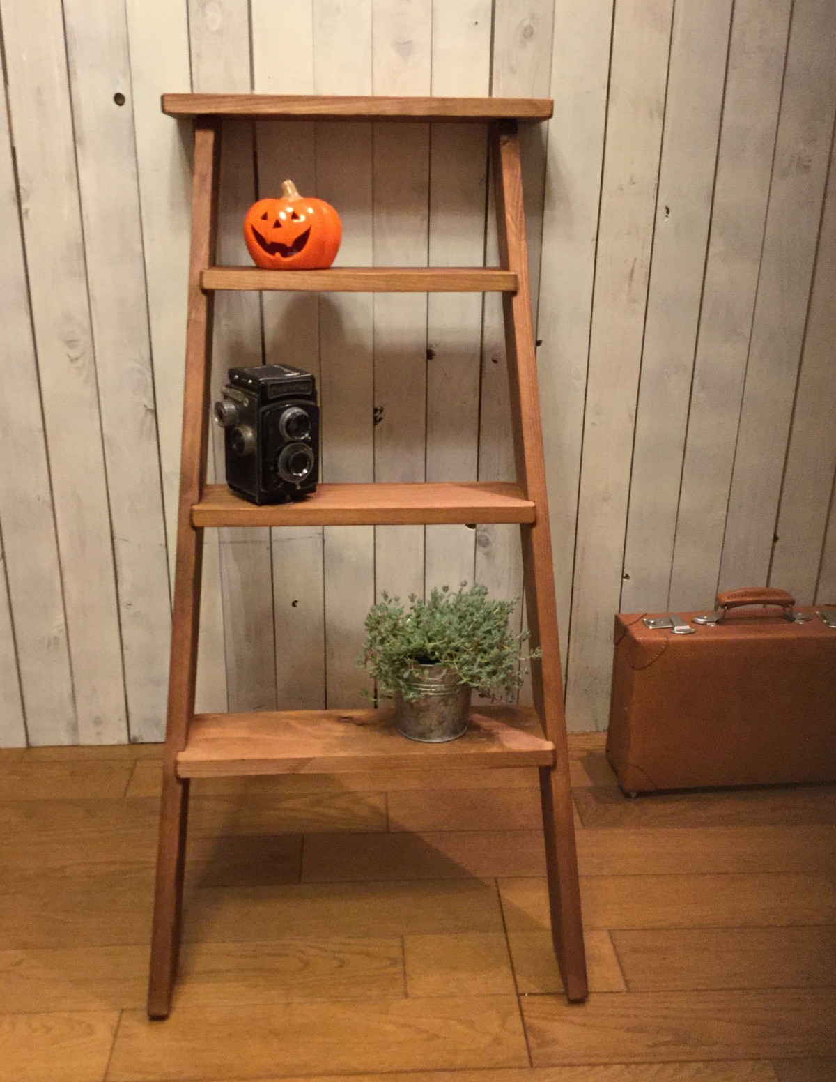 アンティーク ラダーシェルフ Iichi ハンドメイド クラフト作品 手仕事品の通販