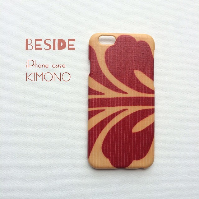 Kimono 魅せる赤 アンティーク帯のiphone ケース Iichi ハンドメイド クラフト作品 手仕事品の通販