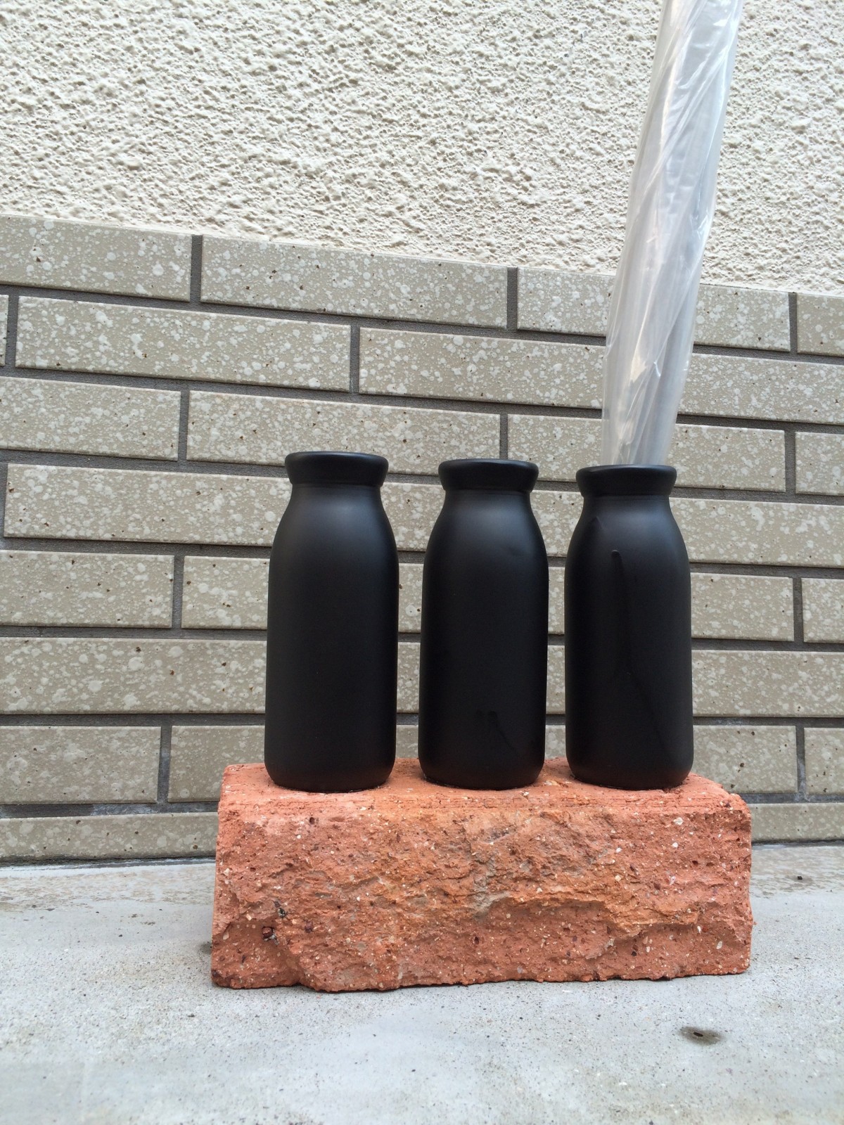 傘立て 学校牛乳瓶 アップサイクル Iichi ハンドメイド クラフト作品 手仕事品の通販