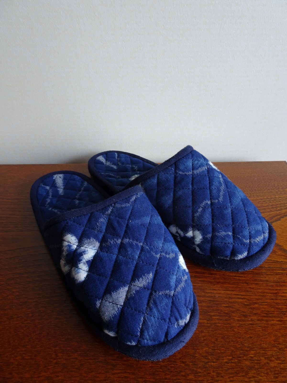 手織り久留米絣 花柄のスリッパ S ４ Iichi ハンドメイド クラフト作品 手仕事品の通販