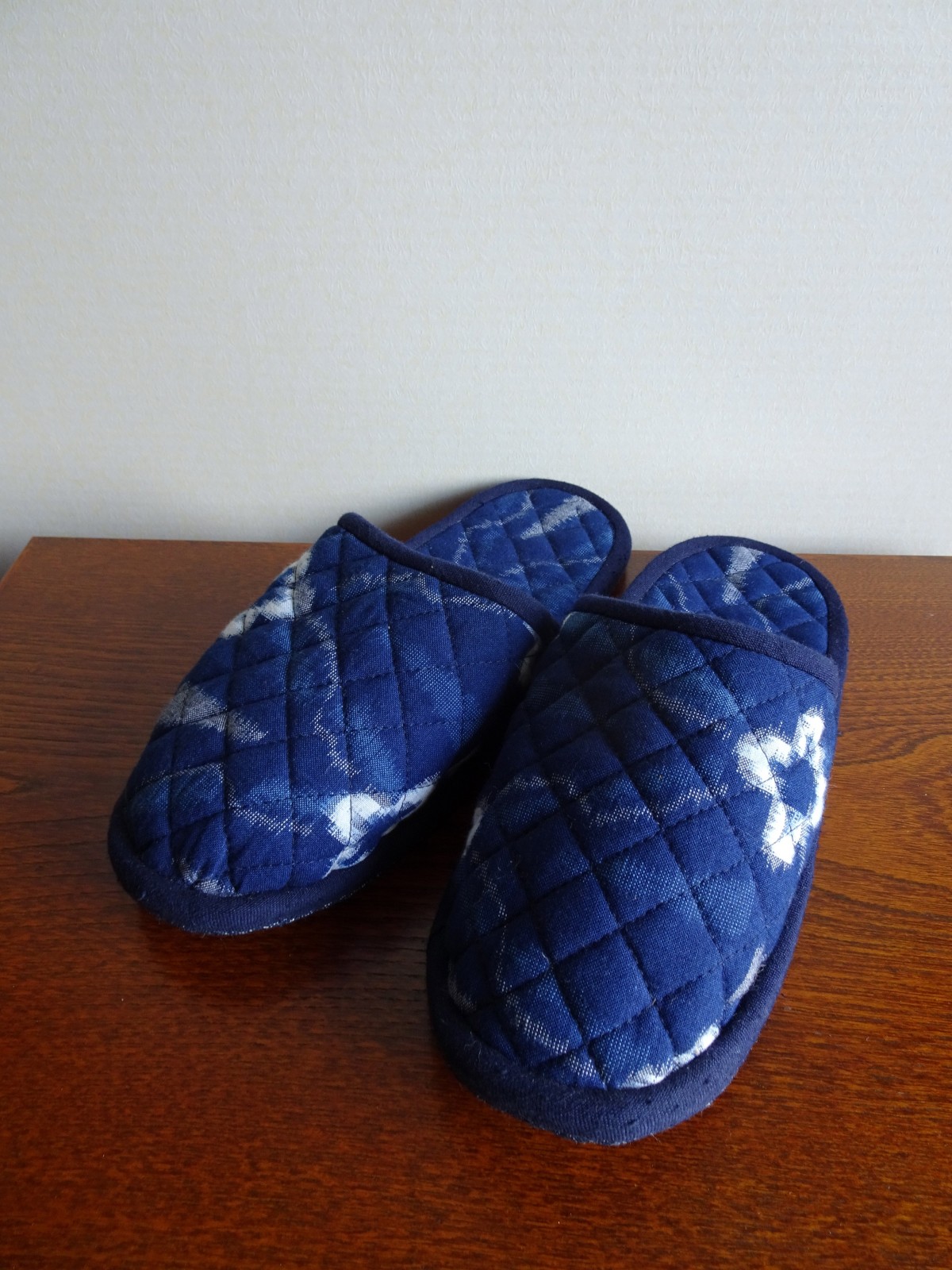 手織り久留米絣 花柄のスリッパ S ４ Iichi ハンドメイド クラフト作品 手仕事品の通販