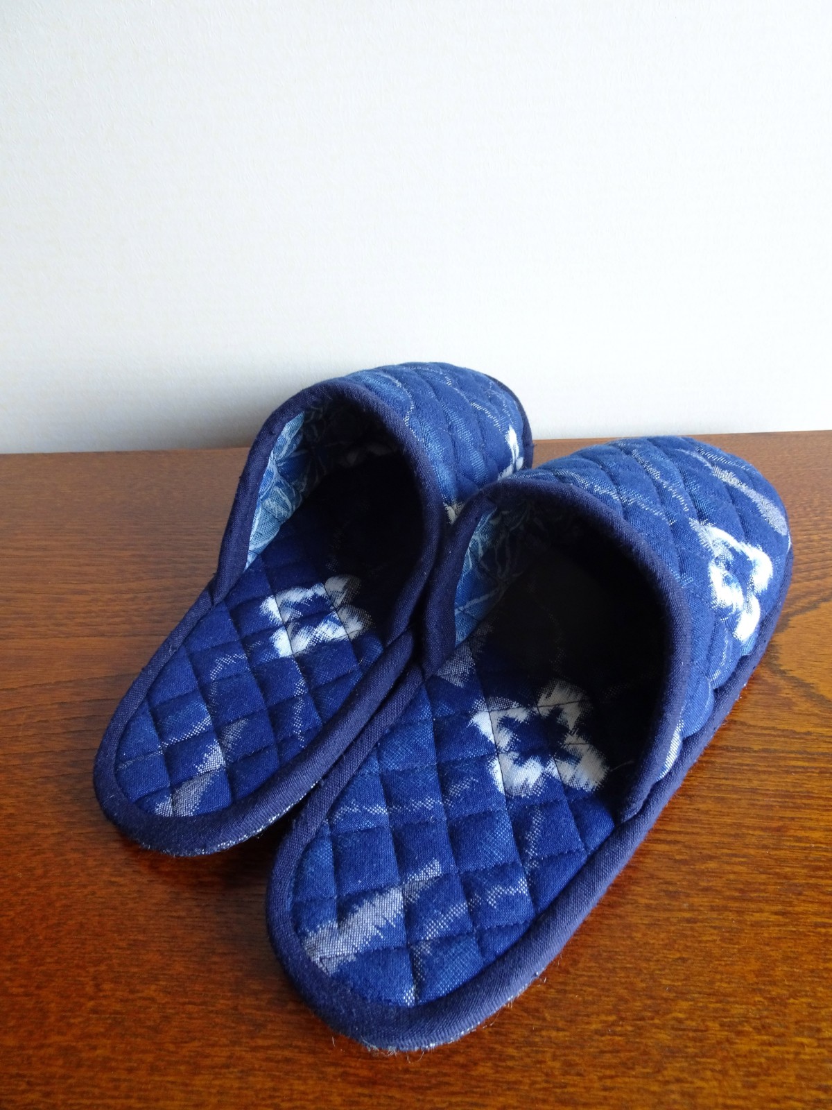 手織り久留米絣 花柄のスリッパ S ４ Iichi ハンドメイド クラフト作品 手仕事品の通販