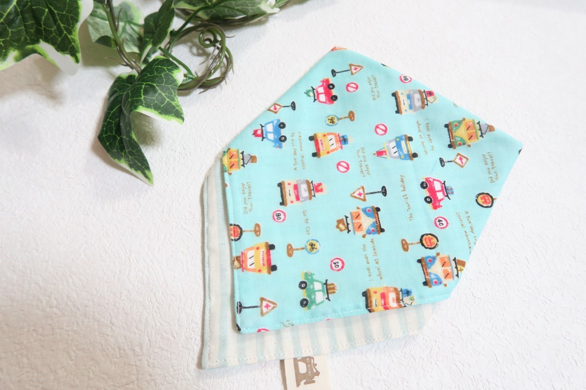 123 リバーシブルバンダナスタイ 自動車柄 Iichi ハンドメイド クラフト作品 手仕事品の通販