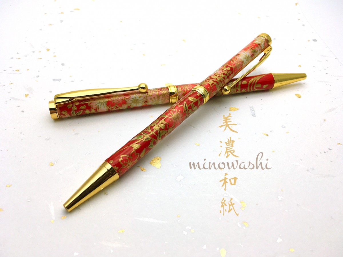 和紙のボールペン 日本の伝統 美濃和紙 送料無料 Iichi ハンドメイド クラフト作品 手仕事品の通販