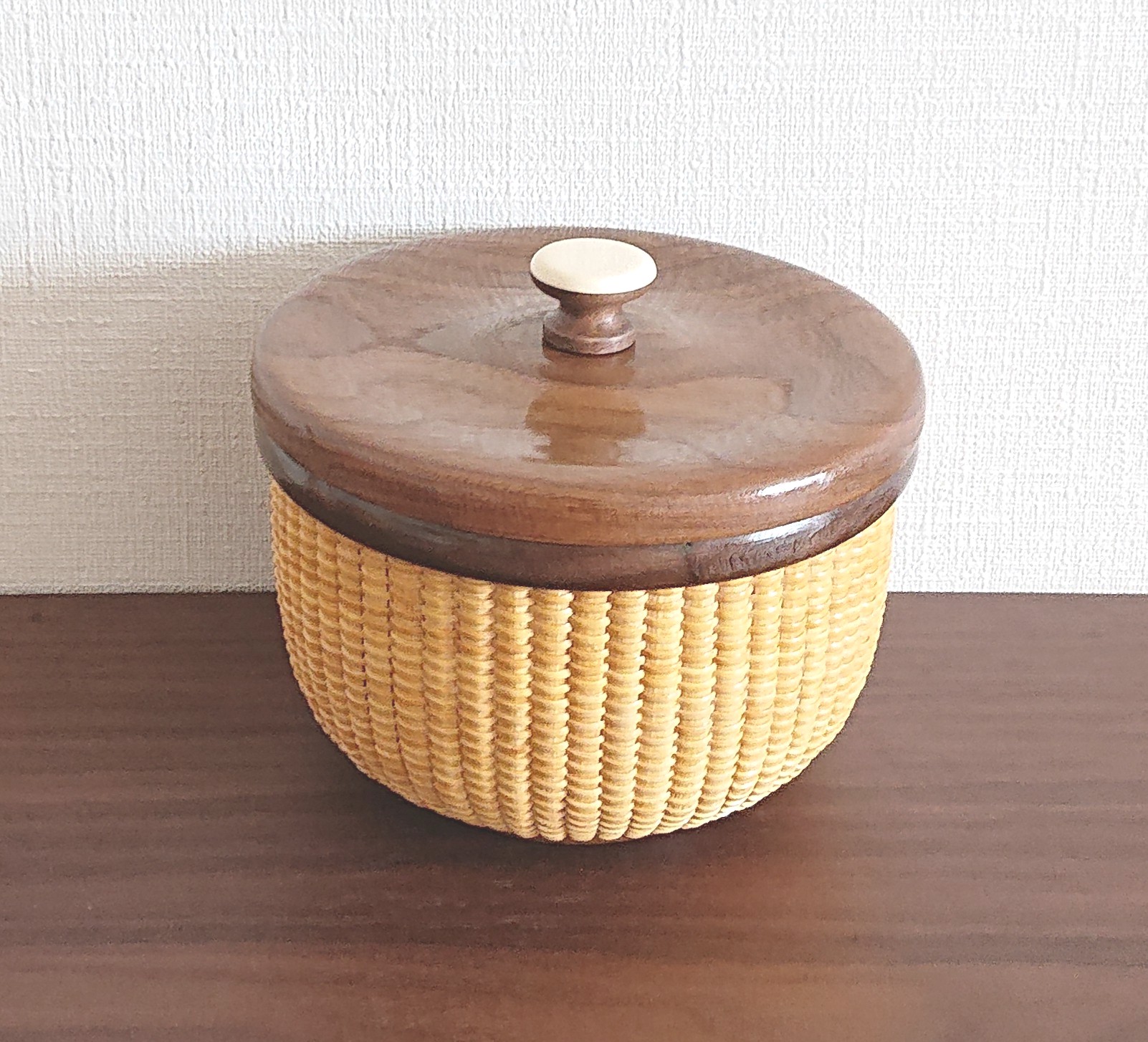 ナンタケットバスケット 1インチ ウォルナット