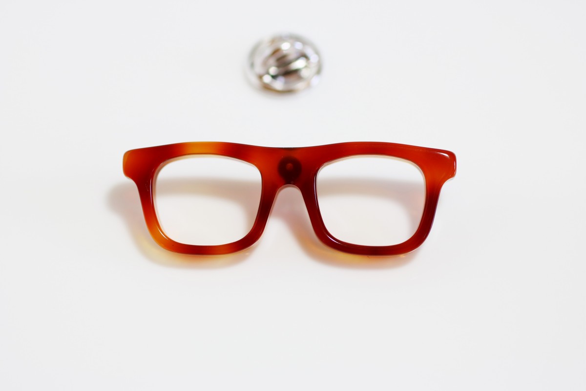 メガネピンズ ウェリントン Mサイズ ブラウン１ Iichi ハンドメイド クラフト作品 手仕事品の通販