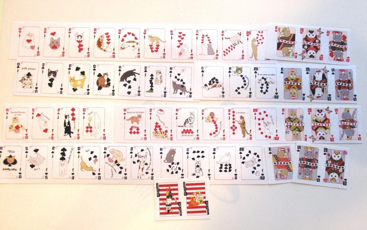 猫トランプシール Iichi ハンドメイド クラフト作品 手仕事品の通販