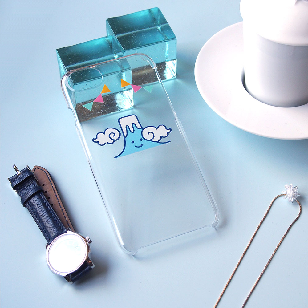 ソフトiphoneplusケース 林檎のせ富士さん Iichi ハンドメイド クラフト作品 手仕事品の通販