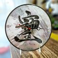 日本/土佐和紙 グラスアート時計「そしじ」～愛・調和・感謝の時を刻む～