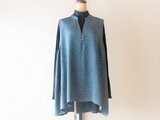正絹縮緬　小花柄　着物リメイクチュニック／ブラウス　スカートセット 正絹縮緬 小花柄 着物リメイクチュニック／ブラウス スカートセット
