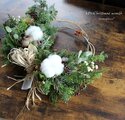 5.クリスマスハーフリース Christmas half wreath 2021 クリスマスハーフリース