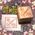 ♪楽器はんこ〓【ウクレレ《パイナップル型》】3㎝四方