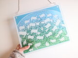 ARABIA / Helja ヘルヤ peace of the world ガラスの壁飾り 羊 No.5614