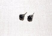みっちゃん◆サイロメレーンデンドライト×モリオンピアス✧黒水晶 silver925* 6mm モリオン（黒水晶）のスタッドピアス | iichi