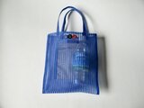 ⭕️SALE 青のストライプメッシュのトート（中） | iichi 日々の暮らし