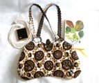 JAMIN PUECH ジャマンピュエッシュ ビーズ刺繍 チュールハンドバッグ JAMIN PUECH】ジャマンピュエッシュ 刺繍とビーズ装飾のハンドバッグ