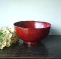 角偉三郎 朱塗大椀 22㎝ 五つ星 能登輪島漆器 盛鉢 菓子椀 サラダ