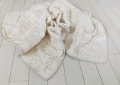 北欧風植物柄やわらか6重ガーゼのブランケット *73x107cm* | iichi