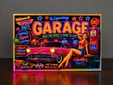 オーダー無料】ガレージ ピンナップガール アメ車 カフェ ダイナー