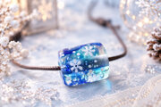雪降る夜のひとかけら】雪の結晶のとんぼ玉 | iichi 日々の暮らしを