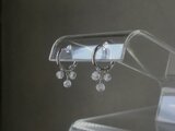 スリーポイント・イヤリング〖クリアクオーツ〗ピアス