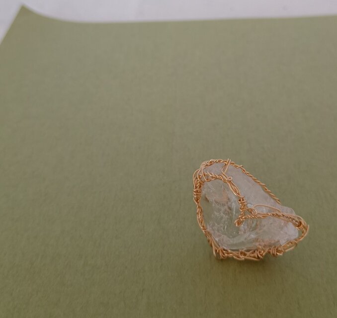 heart ring(アーカンソー水晶）