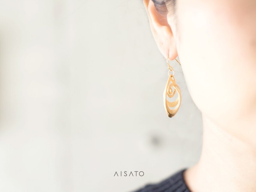 Looplooploop Earrings Mini Matgold ループループループ ピアス