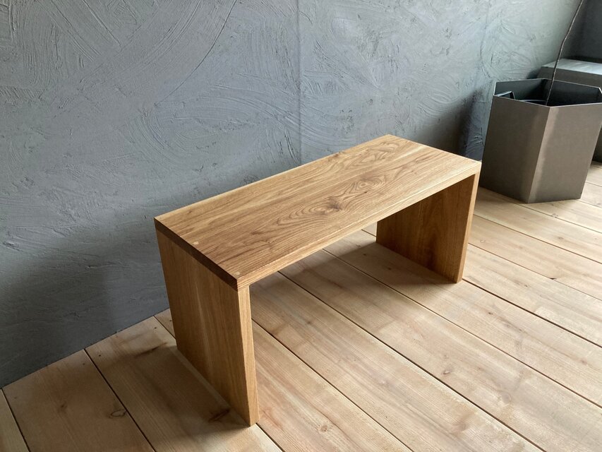 一生もの 楢（オーク）無垢材を使用した ローテーブル / ベンチ