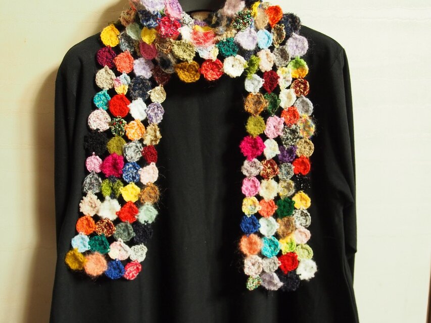 *○をつなげたマフラー*