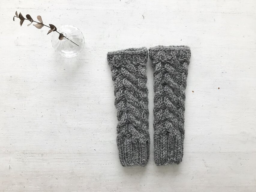 アームウォーマー[グレーorブルーグレー]