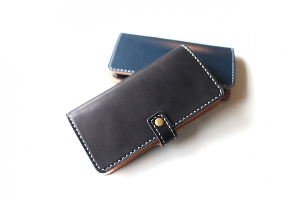 【受注生産品】栃木レザー iPhone7 Plus/6s Plus/6 Plus 手帳型レザーケース カスタム９色 オールレザー