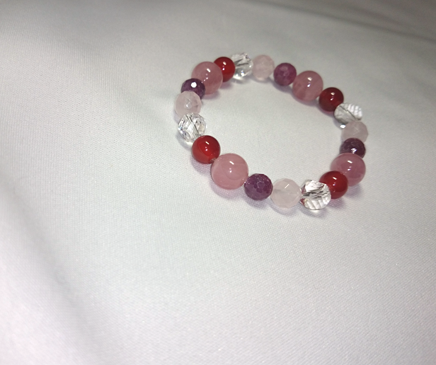 ルビーと瑪瑙のブレスレット