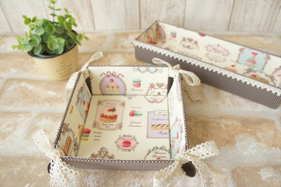 ☆*:.｡.リボントレー＆カトラリーケース.｡.:*☆