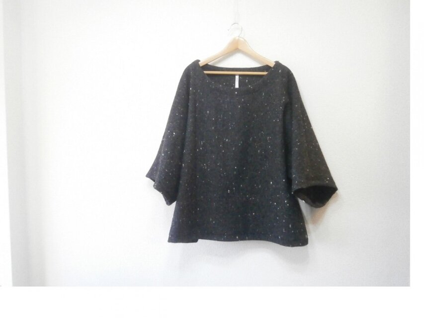 en-enエジンバラツイード・ネップ・キモノスリーブ