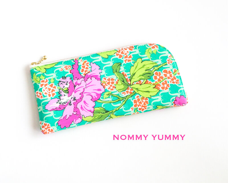 L字ファスナー長財布   Field Poppy in Rose ＊162＊