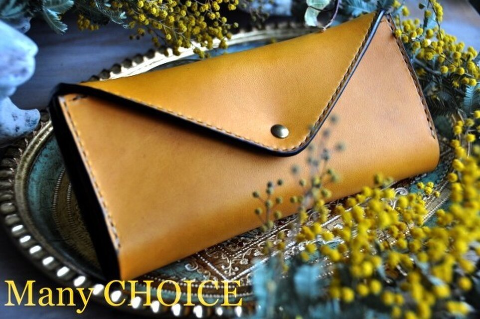 イタリアンバケッタ・エルバマット・長財布2（ミモザ）