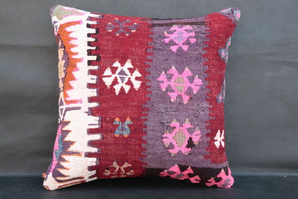40cm　キリムピロー・ハンドメイドクッションカバー